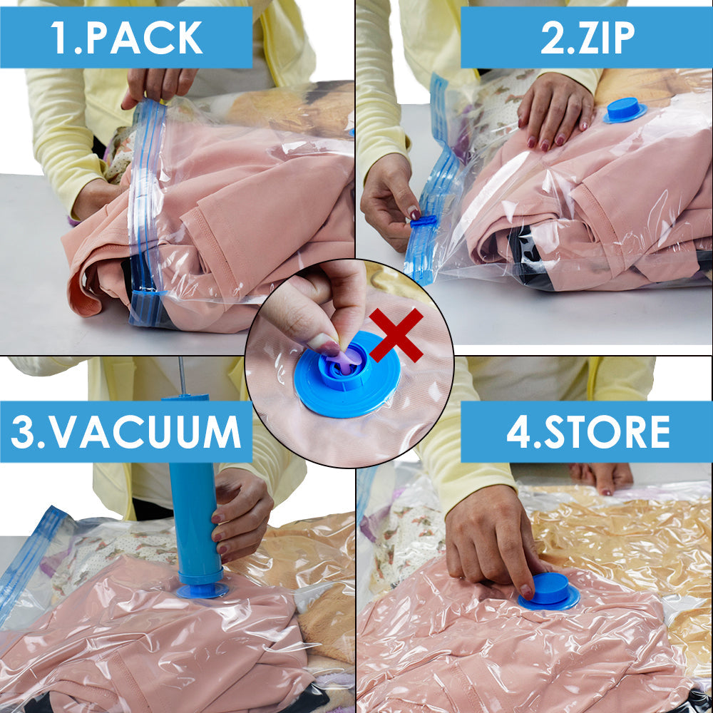 Space Saver Vacuum Bags( Pack of 4 Bags With Pump)