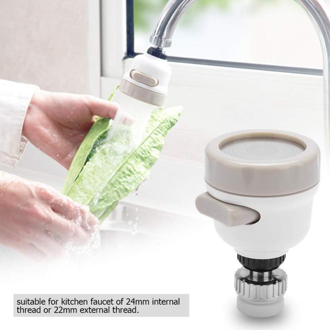 1589 Rotatable Splash Proof 3 Modes Water Saving Nozzle Filter Faucet Sprayer - DeoDap