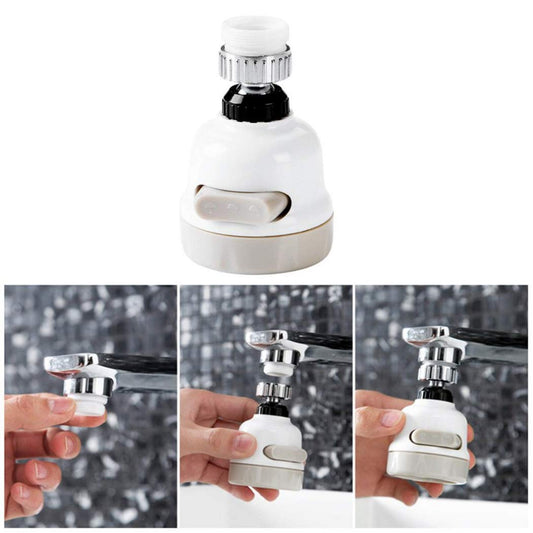 1589 Rotatable Splash Proof 3 Modes Water Saving Nozzle Filter Faucet Sprayer - DeoDap