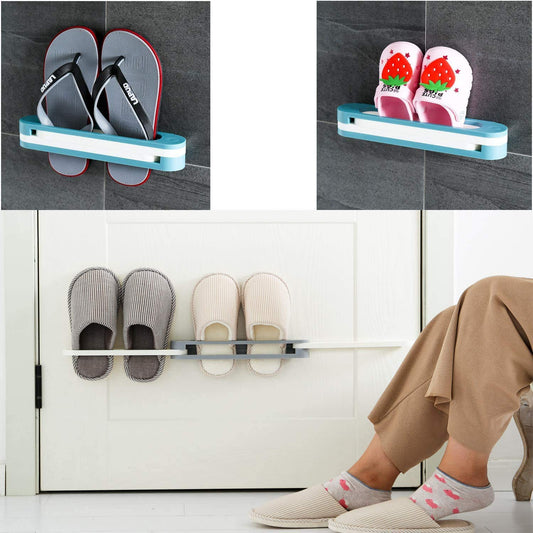 1122 Multifunction Folding Slippers/Shoes Hanger Organizer Rack - DeoDap